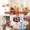 Wooden Heart Ornaments to Paint 7 Inch, Large Size Wooden DIY Blank Unfinished Heart Wood Discs Ornament for Crafts Hanging Decorations